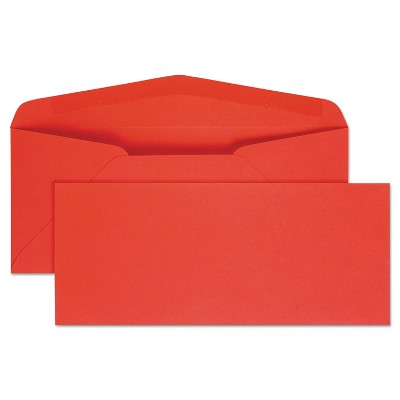 Quality Park Colored Envelope Traditional #10 Red 25/Pack 11134