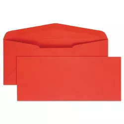 Quality Park Colored Envelope Traditional #10 Red 25/Pack 11134