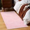Washable rug. Modern solid-color, non-slip. Non-shedding, low-pile, foldable. Contemporary minimalist. For living/dining/bedrooms - 2 of 4