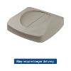 Rubbermaid Commercial Untouchable Square Swing Top Lid 16 x 16 x 4 Gray 268988GRA - 2 of 3
