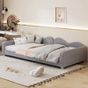 Okak Twin/Full Modern Platform Bed Frame with Cloud-Shaped Backrest,Upholstered Daybed Sofa Bed for Bedroom,Kids Room - 2 of 4