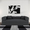 KWPZQEB 78.8" 4-in-1 Convertible Sofa Bed, Corduroy Pudding Block Sofa with Fixed-Shape Frame & Deep Seat, Modular Floor Futon for Living Room - 2 of 4