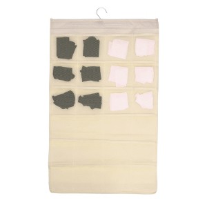 Unique Bargains Closet Hanging Organizer with Mesh Pockets and Rotating Metal Hanger - 1 of 4