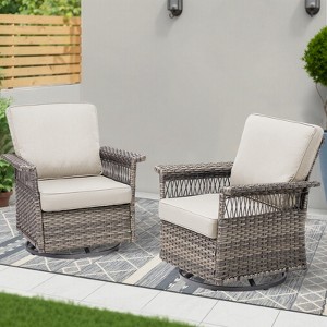 Buenhomino Outdoor Patio All-Weather Wicker Furniture Set - 1 of 4