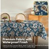 Printed Waterproof Fabric Tablecloths, Easy Care Dining Table Covers by Sweet Home Collection® - 2 of 4