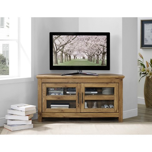 Corner TV Stands For Flat Screens 44 Inch Media Console Espresso Entertainment 