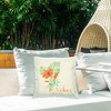 Stupell Industries Tropical Vibes Flower Outdoor Decorative Throw Pillow, 18 x 18 - 2 of 3