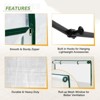 EAGLE PEAK 12'x8' Portable Large Walk-in Greenhouse, Roll-Up Zipper Entry Doors and Side Windows - 4 of 4