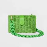 Straw Chain Shoulder Handbag - A New Day™