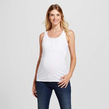 Long Sleeve Scoop Neck Maternity T-shirt - Isabel Maternity By Ingrid &  Isabel™ White Xl : Target