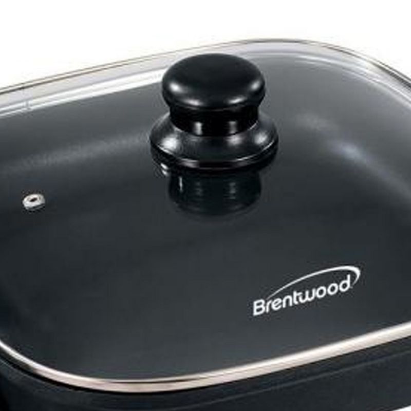 Brentwood 12 in. Electric Skillet with Glass Lid, 5 of 7