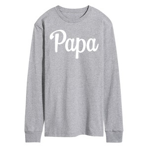 Men's - Instant Message - Papa Long Sleeve Graphic T-Shirt - 1 of 4