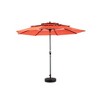 CAVINAS Aluminium 10FT Patio Umbrella with Crank,3 Tier Auto-tilt Market Patio Umbrella for Backyard,Poolside,Deck,Base Not Included - 2 of 4