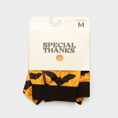 Men's Special Thanks Halloween Ghost Dog Boxer Briefs - Gray