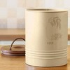Metal Rice Storage Barrel with Wooden Lid - Sleek & Durable Kitchen Canister-8.6X8.6X11in - 3 of 4
