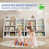 LOVMOR 4 Tier Kids Bookshelf, Baby Toddler Book Rack Toy Storage Organizer, Wooden Montessori Bookcase for Kids Rooms, Bedroom, Playroom, Nursery - 3 of 4