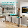 Height-Adjustable Speaker Stands Pair,11LBS Capacity,Height Adjustable from 33.4" to 44.0",Surround Sound Speaker Stands - 2 of 4