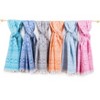 2pc Sea Breeze Pestemal Beach Towel Turquoise - Linum Home Textiles: Lightweight, Quick-Dry, Adult Size - 4 of 4