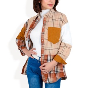 Anna-Kaci Women's Plaid Jacket with Classic Design and Comfortable Fit - 1 of 4