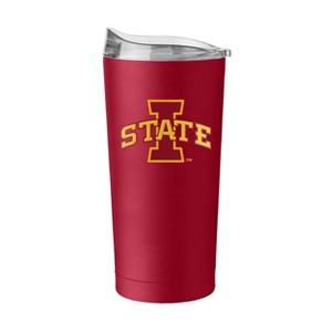 NCAA Iowa State Cyclones 20oz Powder Coat Tumbler: Portable Drinkware, Steel & Plastic - 1 of 2