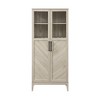 68" Boho Modern Tall Storage Wood Cabinet - Saracina Home - 3 of 4