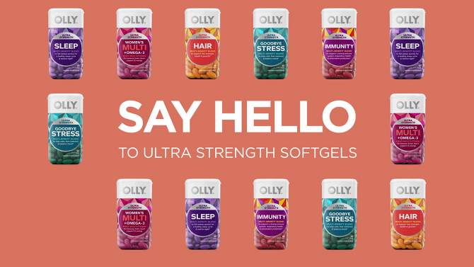 OLLY Ultra Strength Women&#39;s Multi + Omega-3 Daily Vitamin Softgels - 60ct, 2 of 11, play video