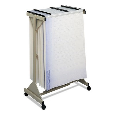 Sand Steel Mobile Plan Center with 18 Hanging Clamps