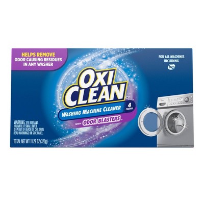 OxiClean Washing Machine Cleaner with Odor Blasters - 4ct/11.28oz