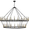 Modern Wagon Wheel Chandelier 2 Tier Farmhouse Chandeliers,Ceiling Pendant Light Fixture for Kitchen Entryway Dining Living Room - 3 of 4