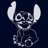 Men's Lilo & Stitch Negative Black and White Sweatshirt - 2 of 4