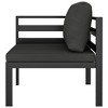 VidaXL Sectional Corner Sofa 1 pc with Cushions Aluminum Anthracite - 2 of 4