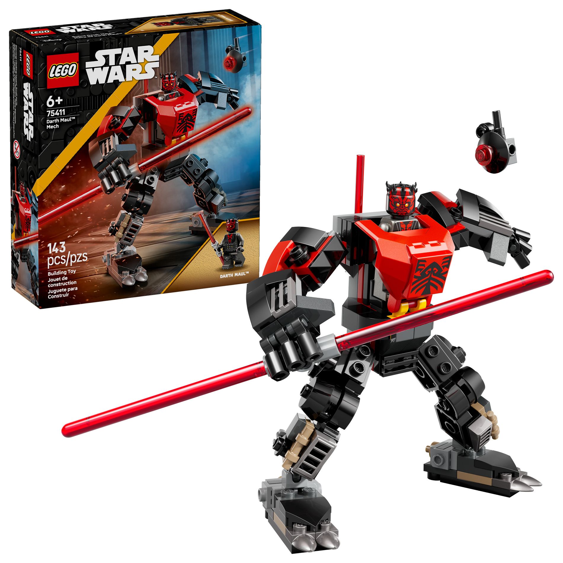 LEGO Star Wars Darth Maul Mech Kids Toy 6+ 75411