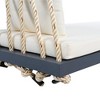 NAYSAYE Patio Swing Wooden Porch Swing Bench with Cushion Pillows Durable Design for Outdoor Relaxation, Gray, 64.75"*26"*6.25" - 4 of 4