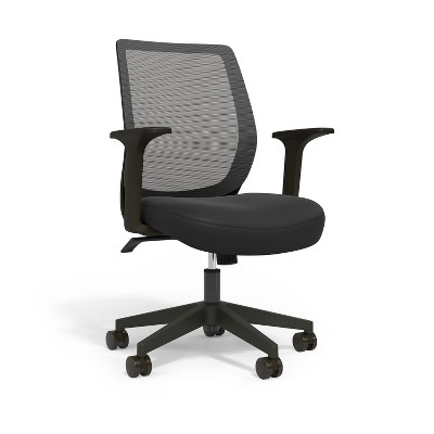 MyOfficeInnovations Mesh Back Fabric Task Chair Black 24398920