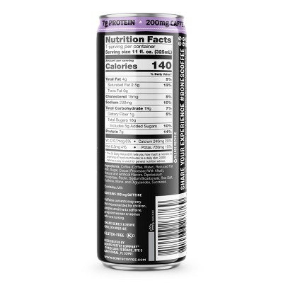 Bones Coffee Company Caramel Mocha Flavored Latte - 11 fl oz