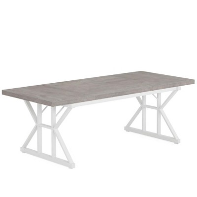 NicBex 70.86" Rectangle Dining Table Modern Center Table with Wood Tabletop for Living Room & Office