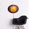 College Football Pigskin Design Oval Slimline Lighted Wall Sign - 2 of 4