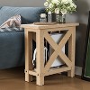 Tribesigns Farmhouse Side Table, Narrow End Table for Space Saving, Bedside Furniture for Bedroom, Living Room, Small Spaces - 2 of 4