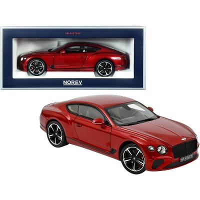 2018 Bentley Continental GT Candy Red Metallic 1/18 Diecast Model Car by Norev