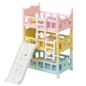 Calico Critters Triple Bunk Beds, Dollhouse Furniture Set - 1 of 4