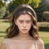 Unique Bargains Women's Hand-woven Argyle Headbands 1 Pc - 2 of 4