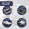 Mjkone Modern Velvet  2-in-1 Pull Out Sleep Sofa Bed - 4 of 4