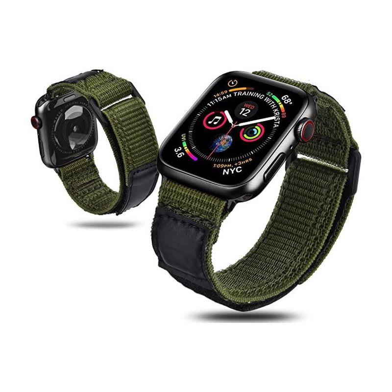 WorryFree Gadgets Rugged Nylon Sports Strap With Woven Loop Band Compatible with Apple Watch Band for Men Women iWatch Band Series 8 7 6 SE 5 4 3 2 1, 4 of 7