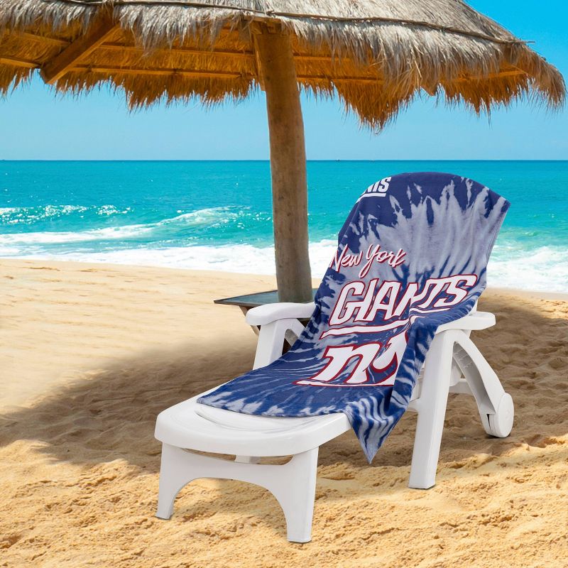 NFL New York Giants Pyschedelic Beach Towel, 2 of 7