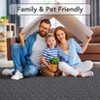 Washable Rug Non Slip Non Shedding Rug Modern Braided Printed Indoor Carpet Contemporary Low Pile Floor Cover for Bedroom Living Room - 4 of 4