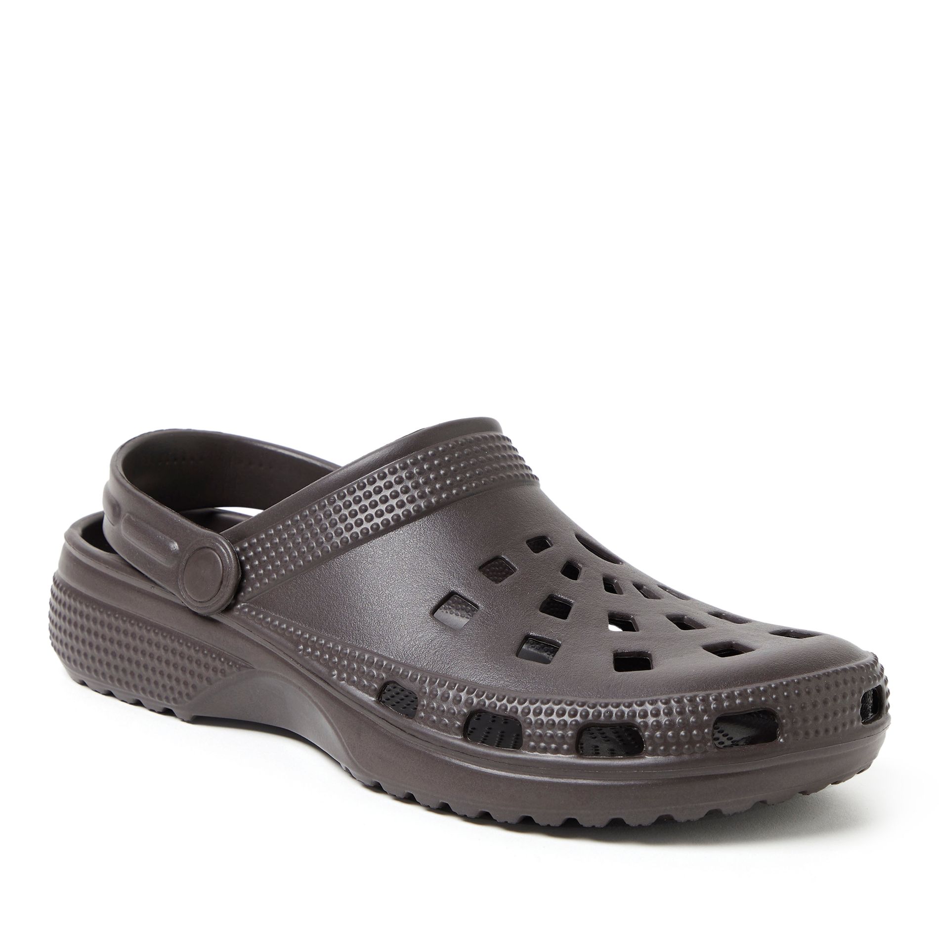 Dearfoams EcoCozy Men's Sustainable Clog - Coffee Size 10