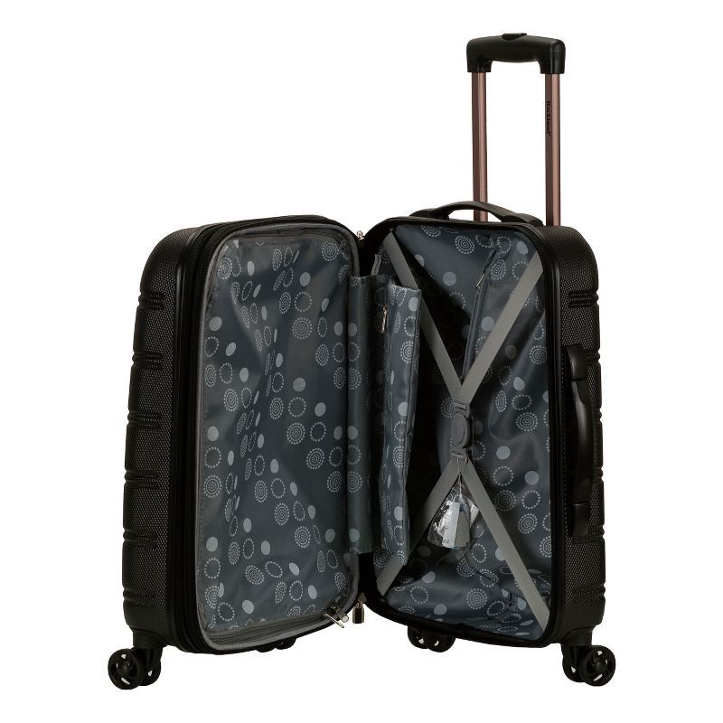 Rockland Melbourne Expandable Hardside Carry On Spinner Suitcase, 3 of 14
