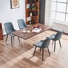 YOUNIKE Modern Kitchen & Dining Room Chairs Set of 2 Leather Upholstered Chair for Dining Table Side Vanity Chair 19.29"Wx24.02"Dx31.89"H - 3 of 4