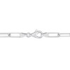 EVERLY JEWELRY | Sterling Silver 5mm Diamond Cut Paperclip Chain Bracelet, 7.5 inch - 2 of 4