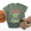 Simply Sage Market Women's Lucky Mama Clover Script Short Sleeve Garment Dyed Tee - 2 of 4
